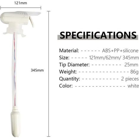 Distributeur de lait électronique 2 pièces, robinet de réfrigérateur, distributeur de boissons, prévention des débordements (1/5)