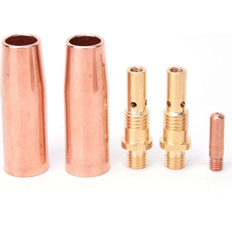 Kit d'accessoires pour pistolet de soudage : buse de soudage 21-50, diffuseur de gaz 35-50, pointe de contact 11-35 (1/5)