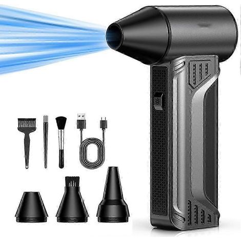 Aspirateur à air comprimé de 180 000 tr/min, 3 vitesses réglables, équipé d'une batterie rechargeable de 10 000 mAh, compatible avec les claviers, les produits électroniques et le nettoyage automobile (1/5)