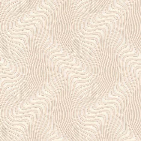 Papier peint graphique original beige irisé | Tapisserie beige graphique moderne chambre | Papier peint intissé salon & couloir (1/2)