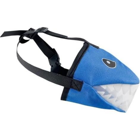 Muselière pour chien, protection contre les morsures et les éraflures, têtière ajustable Couvre-bouche respirant, muselière idéale pour les transports en commun, les promenades, le camping, les voyag (1/5)