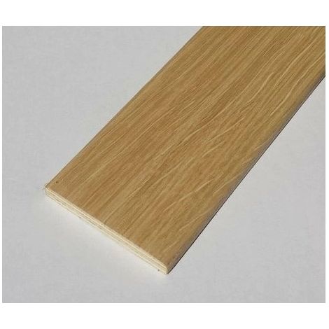 5 COPRIFILI PORTA MOSTRINA sp.mm10x70x2250 Rovere Impiallacciato Liscio