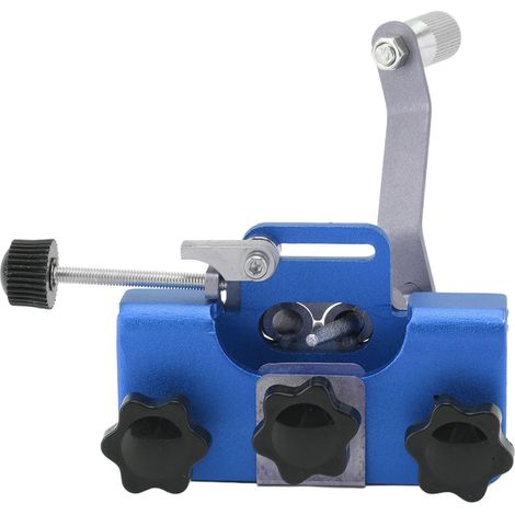 Tragbares Kettenfeilen-Set für Elektrokettensägen, Handschleifer, Ersatzteile, Blau (1/5)