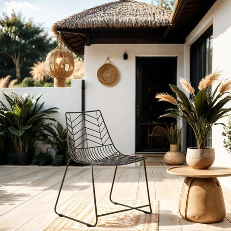 Gartenstuhl Metal Black Millie