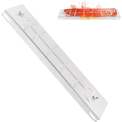 1 Planche À Saumon, Acier Inoxydable, Inclinaison Réglable, 52x11,7x3 Cm, Pour Braseros Et Barbecues (1/5)