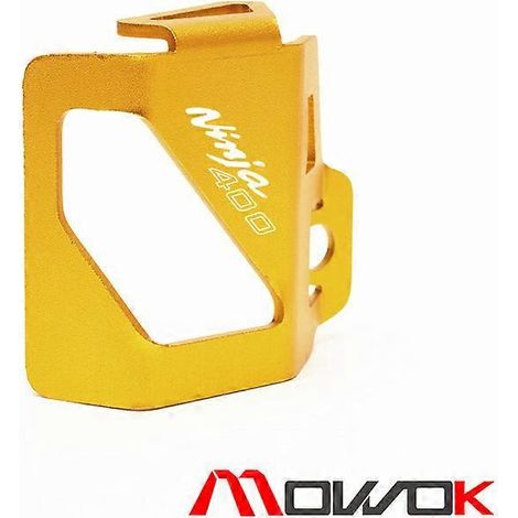 Ces accessoires moto sont compatibles avec la Kawasaki Ninja NINJA400 Z400 : cache de protection de pot d'huile arrière modifié en alliage d'aluminium (NINJA400 doré). (1/5)