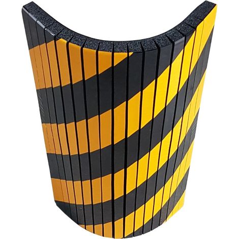 Paracolpi Flessibile Adesivi Antiurto con Intagli per Muri Tondi di Magazzini e Garage Packaging - 1 Paracolpi (1/5)