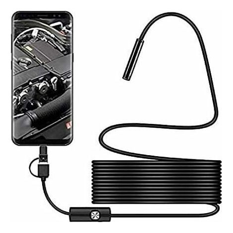 USB-Schlangeninspektionskamera, 2,0 MP IP67 wasserdichtes USB-C-Endoskop, Typ-C-Kamera mit 8 einstellbaren LED-Leuchten für Android und PC (1/5)
