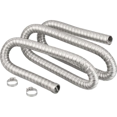 100 cm 22 mm Edelstahl-Diesel-Abgasrohr mit Kappe für Eberspächer Webasto Heizung (1/5)