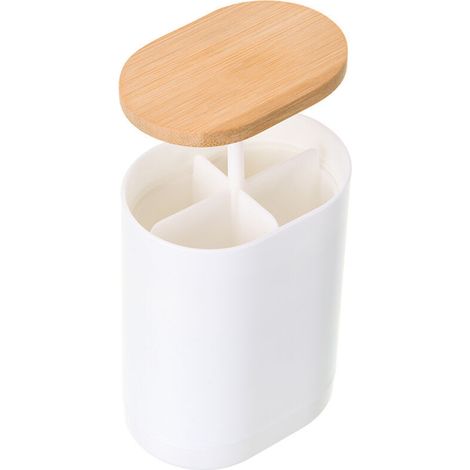 Conteneur Tampons Coton BoîTe Distributeur De Coton DéMaquillant Blanc Distributeur Coton-tiges Distributeur Automatique De Cure-Dents Pour Cure-Dents,Cotons-Tiges,Restaurant D'HôTelàDomicile (1/4)