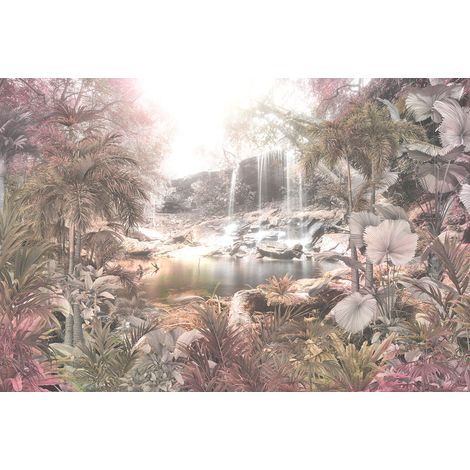 Papier peint panoramique - Forêt Tropicale - 130 cm x 87 cm (1/2)