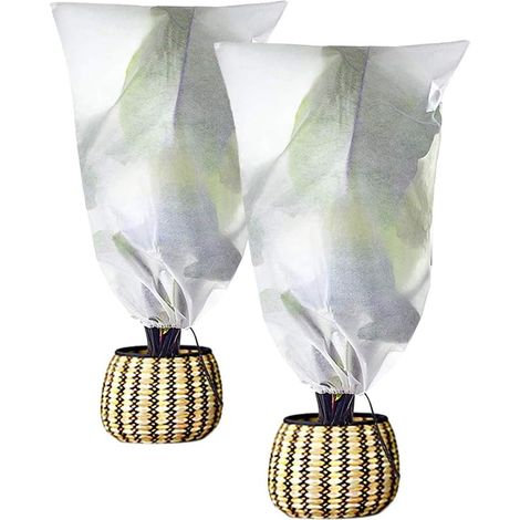 2 Pack Plant Covers Frost Protection 23.6 x 31.5 cm