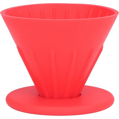 Porte-filtre à café réutilisable en silicone pour voyage, randonnée, camping, bureau et maison (1/5)