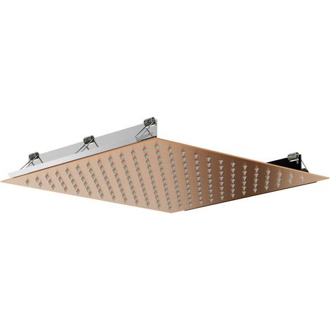 Tete Douche Encastré Au Plafond Carré 30X30Cm Cuivre - GME (1/2)