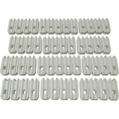 Electric Fencing Corner Insulator Tensioners X50 (Start End Poly Fence Strainer) (1/5)