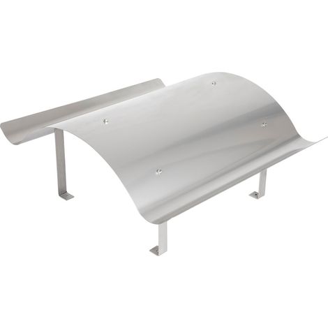 Le Sanitaire – Chapeau de cheminée inox 700 x 670 mm – Protection contre intempéries – Installation facile avec matériel inclus