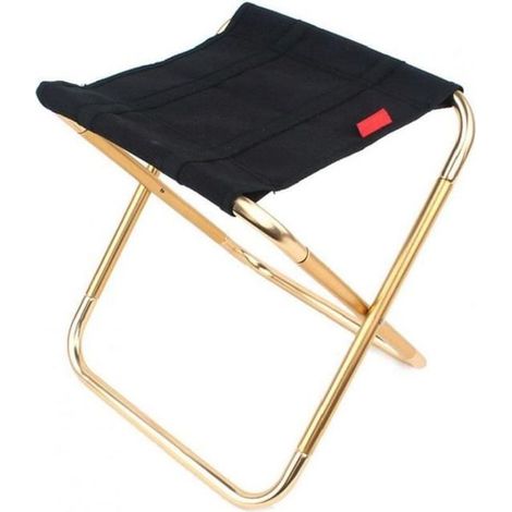 1 sgabello pieghevole, in alluminio leggero, seduta compatta per esterni, ideale per pesca, escursionismo e giardinaggio. (1/5)