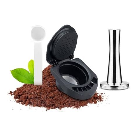 Adaptador reutilizable para Dolce Gusto Genio S/Piccolo XS. Compatible con cápsulas de café Dolce Gusto. No necesita cápsulas (cápsulas + prensador).