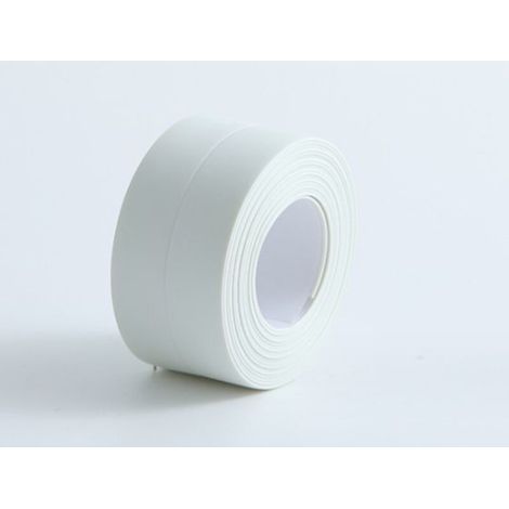 (2 pièces Blanc)Plinthe souple - Bande d'extrémité pour cuisine et salle de bain 38 mm 3,2 m, joint auto-adhésif, bande pliante flexible, joint d'étanchéité (1/4)