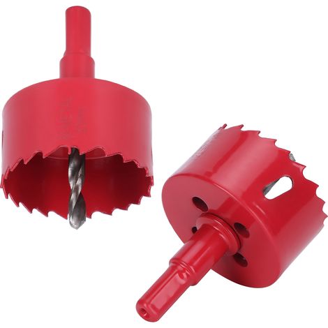 Lot de 2 scies cloches de 53 mm pour ouvrir les trous d'aération ronds des ruches - Outil de perçage et de coupe pour l'apiculture (1/5)