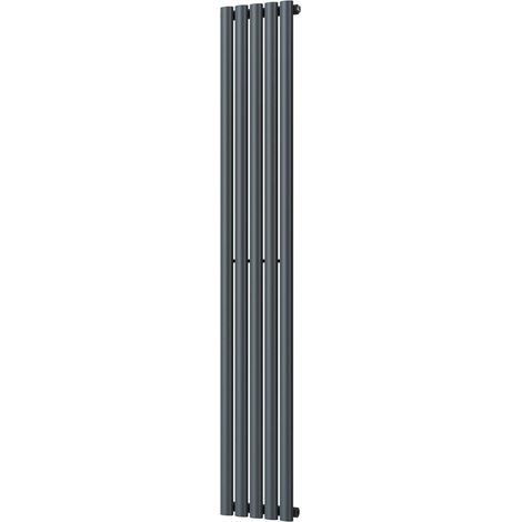 Omeara - Anthracite Vertical Radiator H1800mm x W290mm Single Panel (1/3)