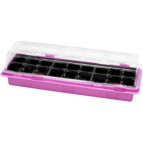 Garronda Mini serre de culture 47 x 16 cm Rose 1 pièce GD-0043 (1/5)