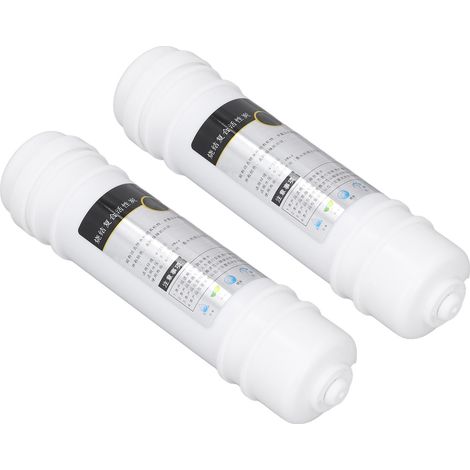 Cartouche filtrante charbon actif comprimé CTO 10 pouces, connecteur rapide coréen, pack de 2, compatible avec la plupart des marques, filtration efficace. (1/5)