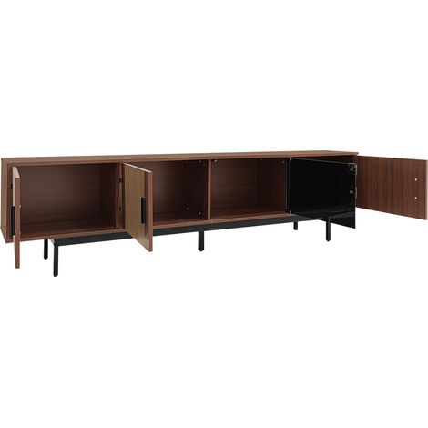 TV Möbel Sideboard 200 35 53 LED modern Walnuss HAVRYA (1/5)