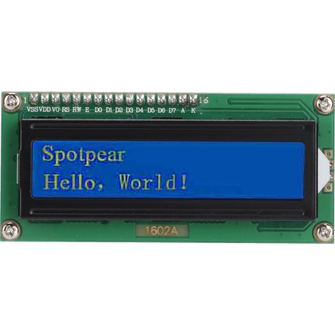 1602 LCD-Anzeigemodul mit I2C-Schnittstelle für Raspberry Pi Pico