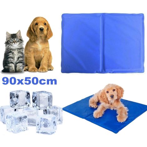 TrAdE Shop Traesio - Tappeto Tappetino Refrigerante 90x50cm Raffreddante Cuscino Per Cane Animali -
