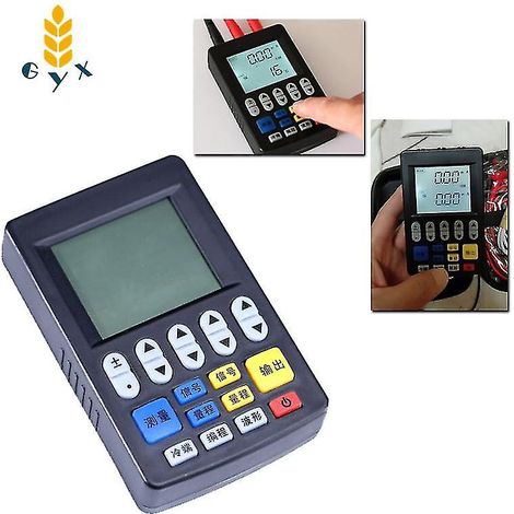 Générateur de signaux de sortie pour calibrateur portable, avec source de courant analogique 4-20 mA, coupleur thermorésistant Pt100 et capteur de température. (1/4)