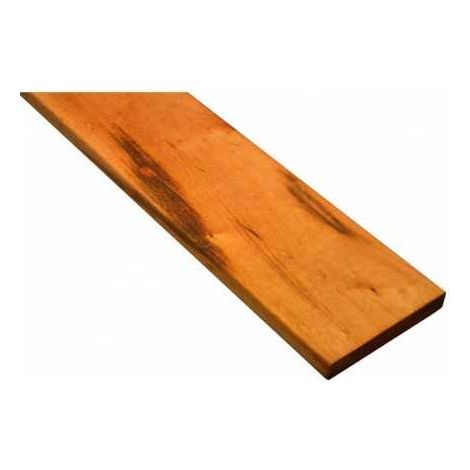 Sud Bois – Lame de terrasse en bois exotique Muiracatiara 19x140mm – Longueur 1,85m – Lisse 2 faces – Classe 4 imputrescible