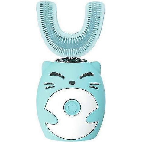 Brosse à dents électrique ultrasonique 360° Scandinavian Smiles pour enfants, en forme de U, bleue. (1/5)