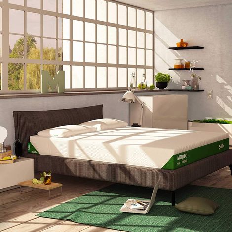 Baldiflex Materasso Memory Foam Mojito 20 cm con Fodera Sfoderabile, Singolo misura 70x190 cm