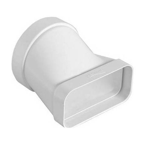 Giunto per sistema di aerazione canalizzata. In ABS, bianco.(DianFlex) Misura: D. 150 / 220x90 mm
