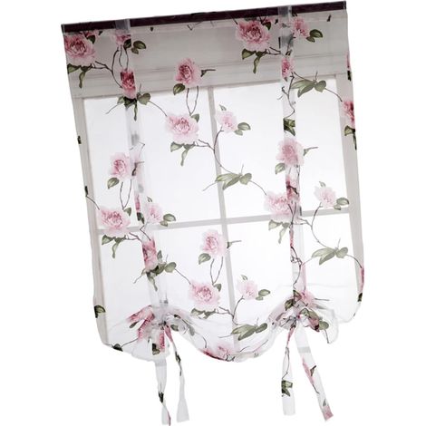De Fentre Romains Semi Transparents Fleurs 1 x 16 m en (1/5)