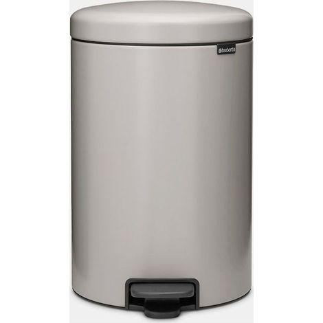 Brabantia 254406 NewIcon Cestino con Pedale Capacita' 20 L Materiale Acciaio Colore Grigio Soft