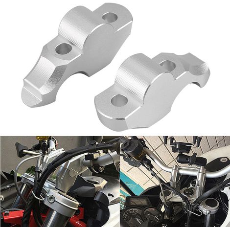 Support Moto CNC Riser Guidon Fixation Poignée Levage R NineT R9T 2014-2018 (1/5)