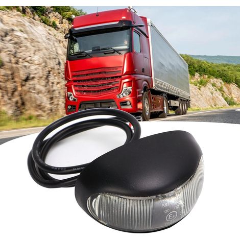 Feux de position latéraux à DEL pour camions, feux clignotants, feux latéraux de camionnettes et camions, lumière ambre (1/5)