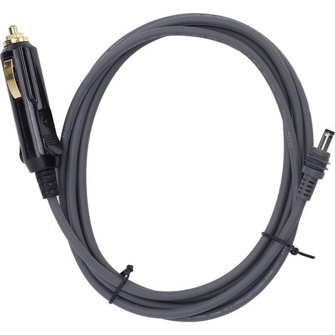 Câble alimentation voiture DC 6,5ft 12V-24V 18AWG – Résistant eau cordon allume-cigare antenne satellite camping-car camion bateau gris (1/5)