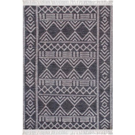 VIVARAISE - Tapis déco maïs en coton et laine - 190 x 290 cm (1/2)