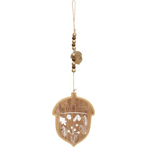 Déco de Noël Gland avec déco en Bois H 29 cm - Feeric Christmas