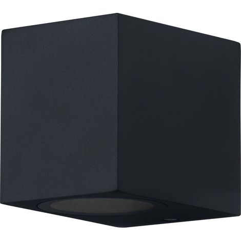 OSRAM Applique d'extérieur ENDURA Classic Square Down, noire, culot GU10 (max 35W), peut être équipée d'une lampe normale ou intelligente, type down ou up/down, protection IP44 (1/4)