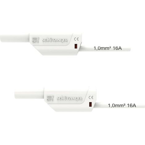 Schützinger VSFK 8500 / 1 / 50 / WS Cavo di collegamento 50 cm Bianco 1 pz.
