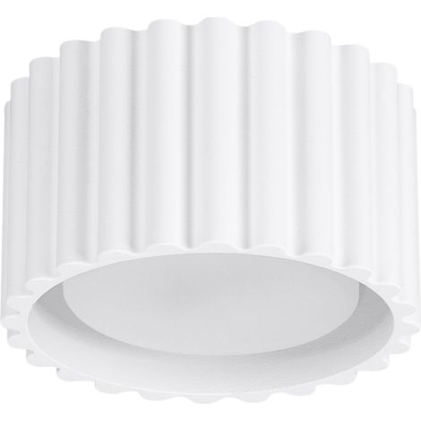 Faretto da soffitto moderno rotondo scanalato bianco 6 cm 1xGX53 10W AURA Sollux Lighting (1/5)