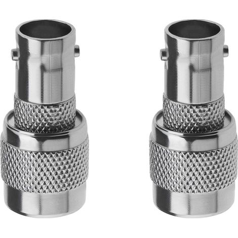 Adaptateurs Coaxiaux TNC Mâle vers BNC Femelle Connecteur Droit Impédance de 50 Ohms Fréquence Maximale de 2 GHz Adaptateur RF en Ligne pour Antennes Radios de Diffusion WiFi CCTV (1/5)