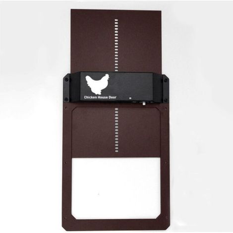 Porte de poulailler automatique Capteur lumineux Ouverture/fermeture autonome Sécurité renforcée pour volailles (1/5)