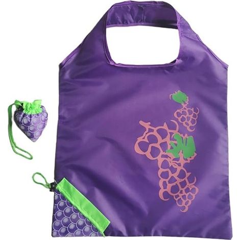 Bolsa de transporte ecológica con forma de fruta y espacio de almacenamiento.