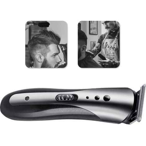 Tondeuse à cheveux électrique de précision, tête de coupe lavable pour un rasage impeccable, conception légère et poignée ergonomique pour une prise en main facile, antidérapante (1/2)