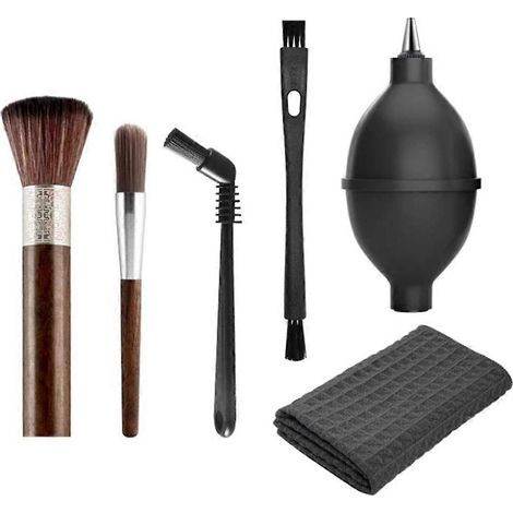 6 pièces café brosse lot bois brosse de nettoyage Towel et Espresso brosse pour café Machine Group Head (1/5)